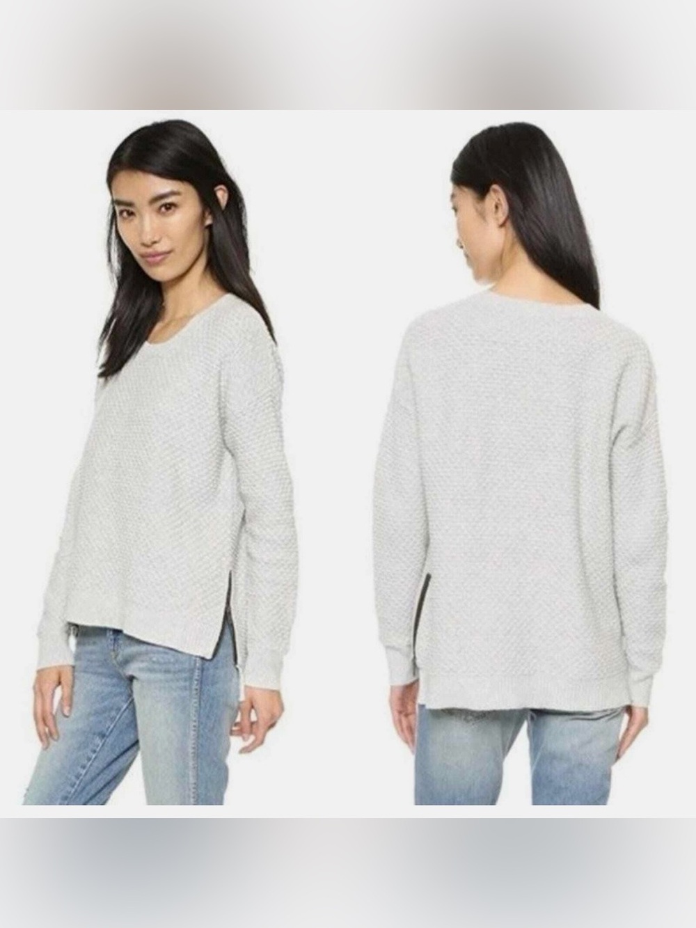 Madewell Landmark Knit Sweater (Zipper detail)
